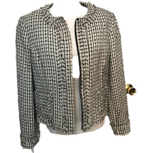 Apostrophe Tweed Zipper Jacket